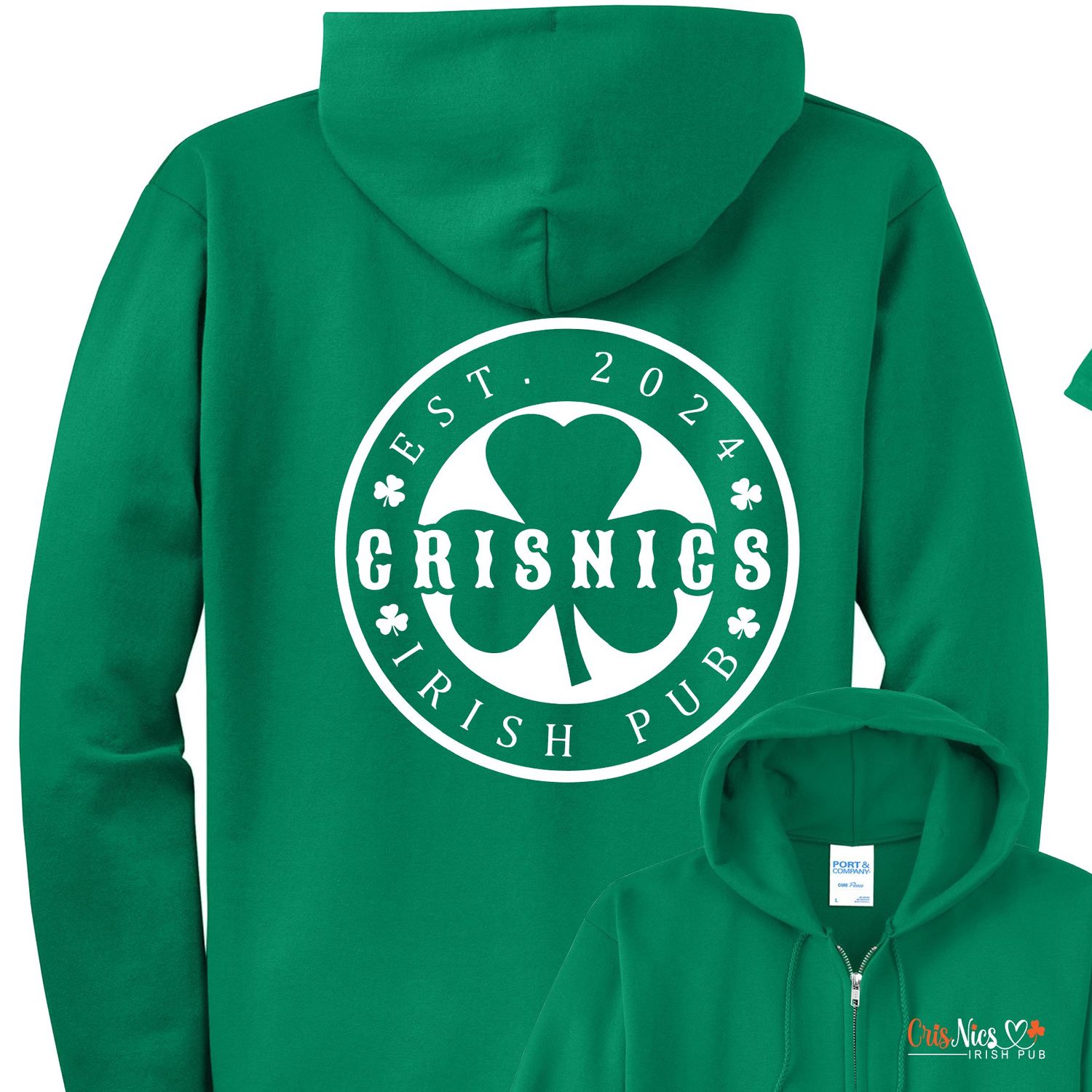 CrisNics Clover Zip up Hoodie