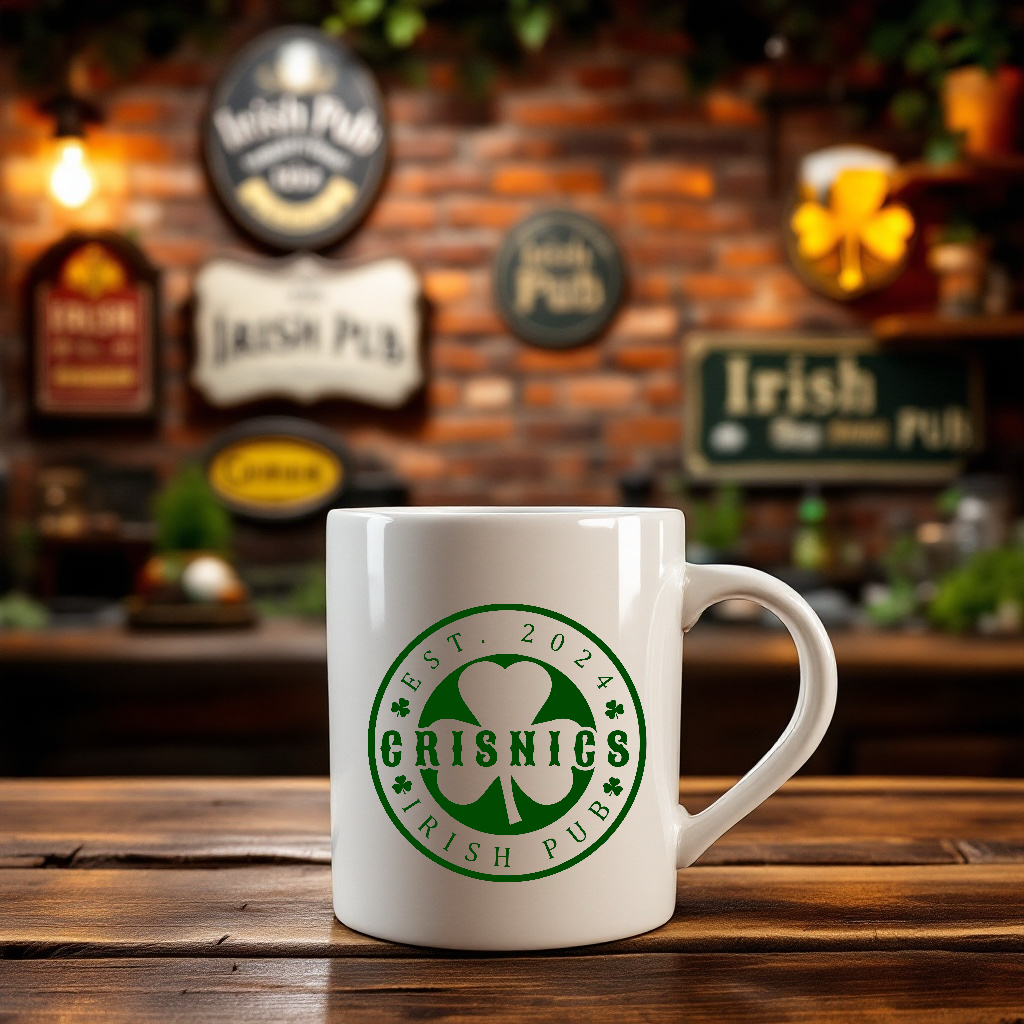 Crisnics Clover Ceramic Coffee Mug
