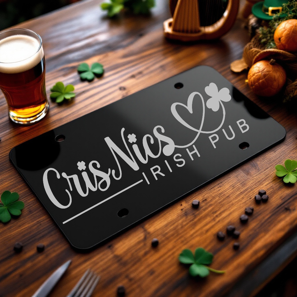 CrisNics Engraved License plate