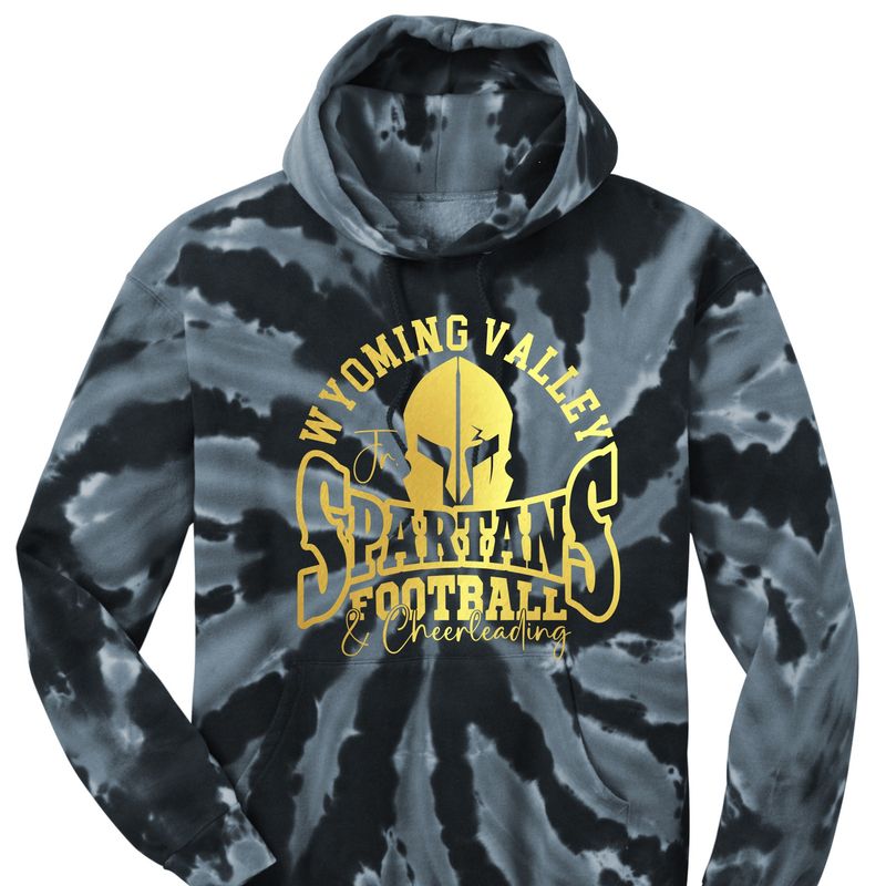 Wyoming Valley Jr. Spartans Spiral Tie Dye Hoodie