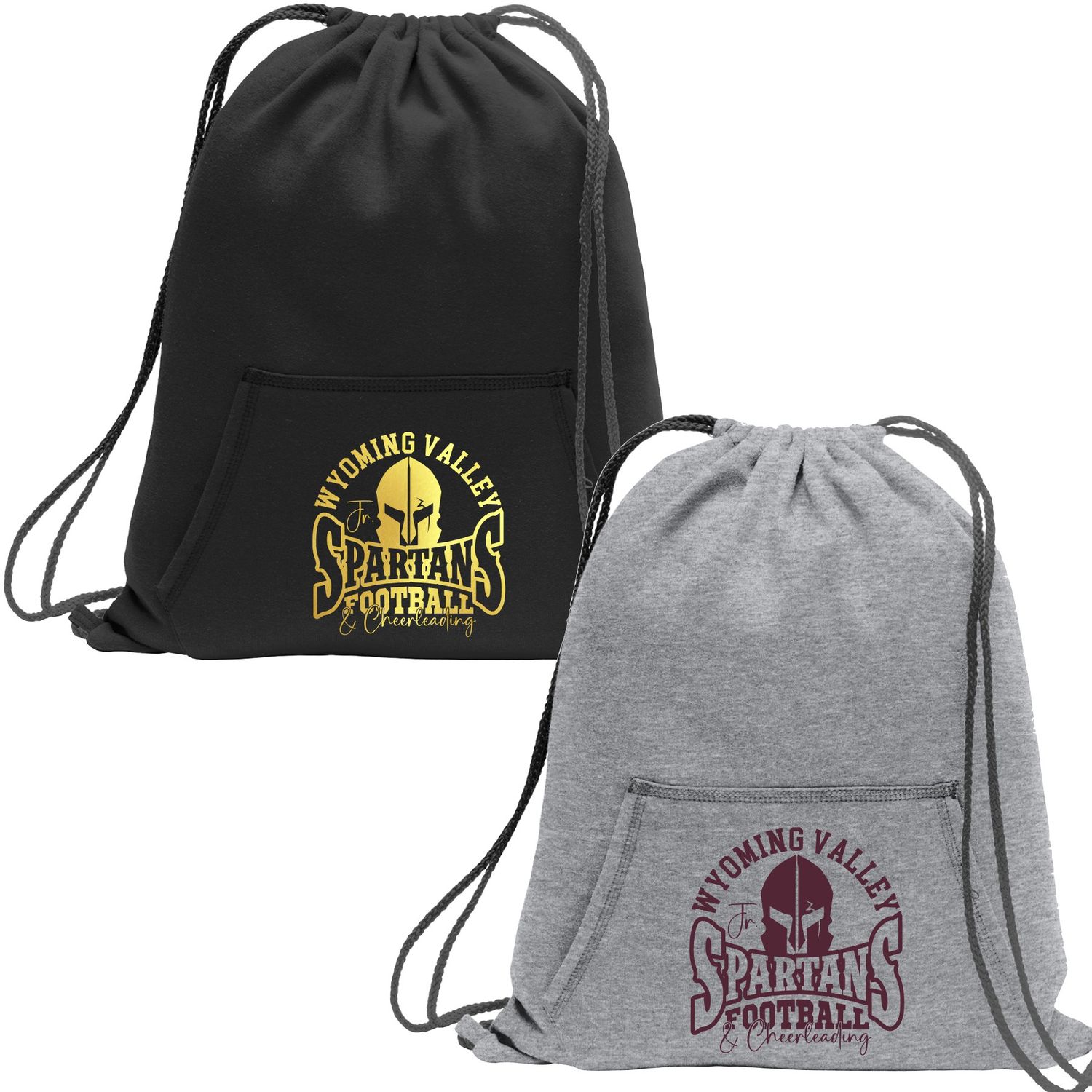 Wyoming Valley Jr. Spartans Sweatshirt Drawstring Bag