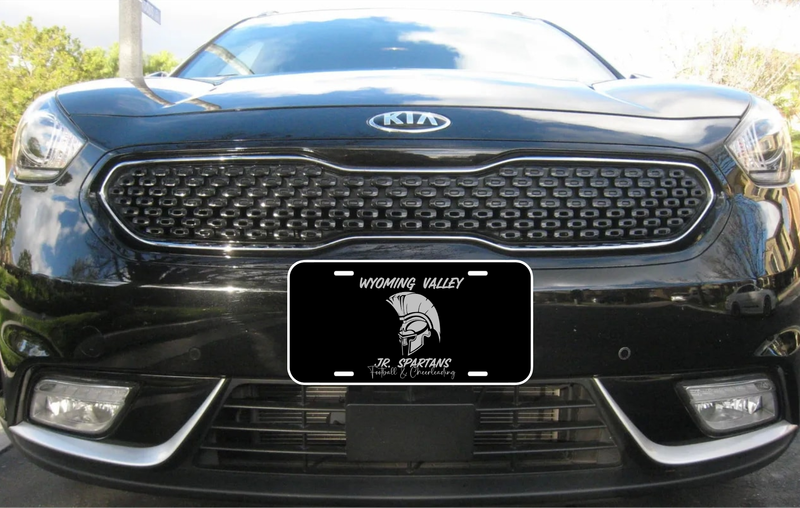 Wyoming Valley Jr. Spartans Engraved License Plate