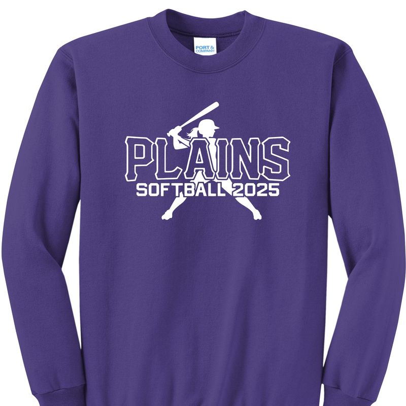Plains Softball Crewneck Sweatshirt