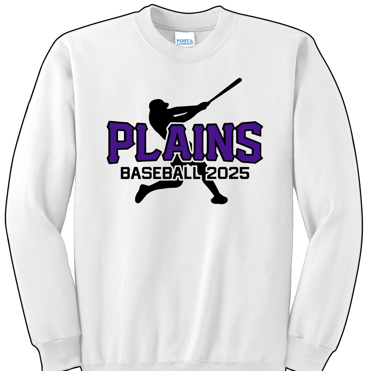 Plains Baseball Crewneck Sweatshirt