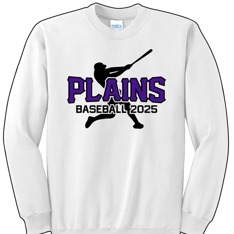 Plains Baseball Crewneck Sweatshirt