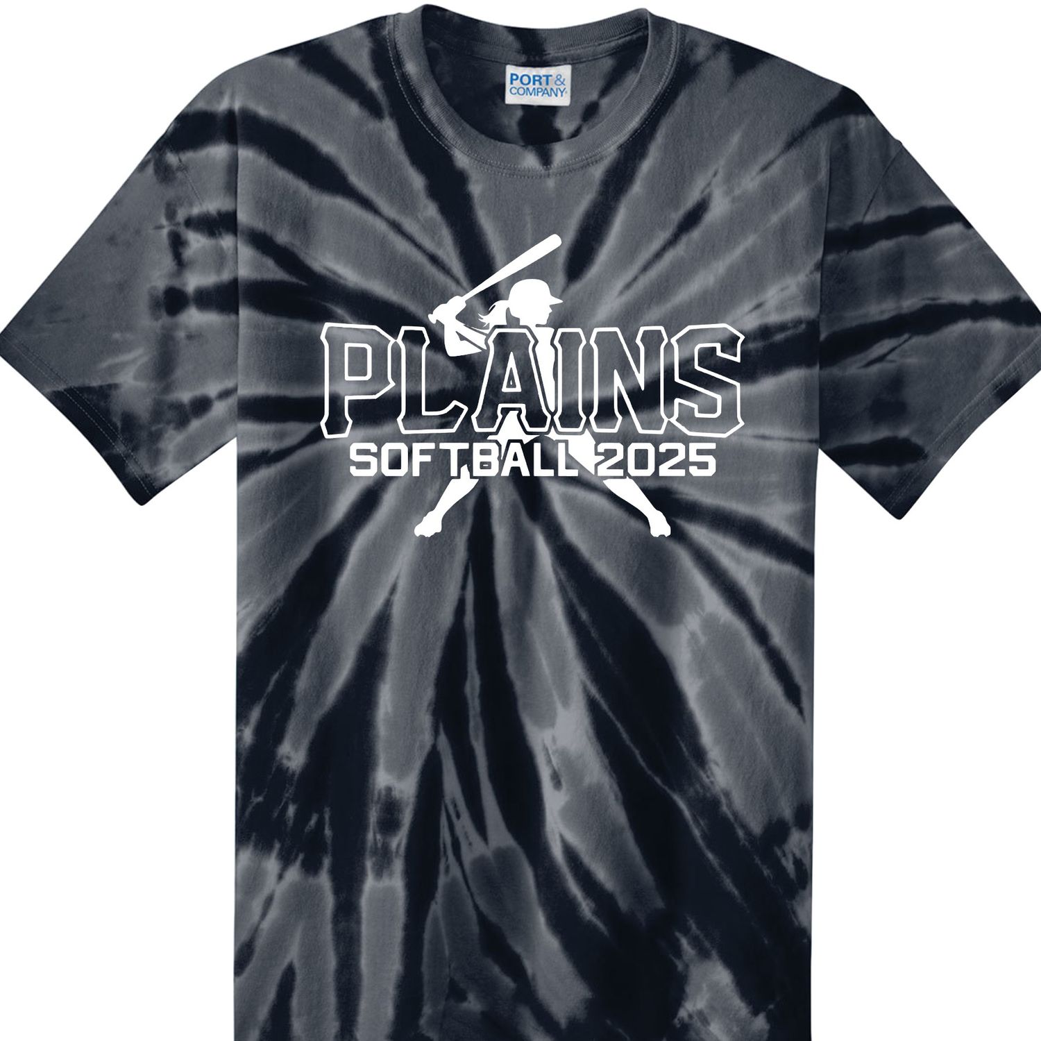 Plains Softball Tie Dye Tshirt