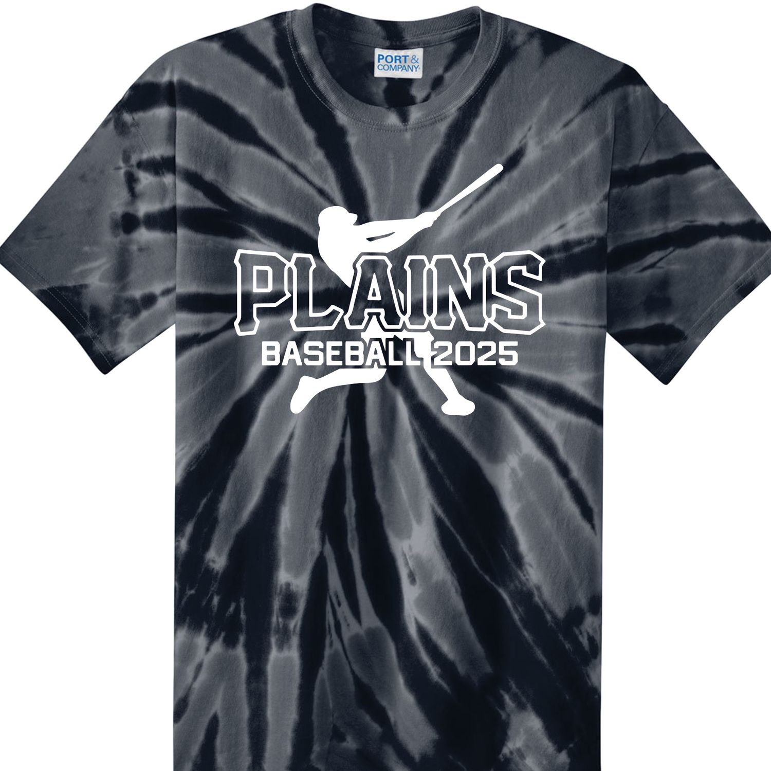 Plains Baseball Tie Dye Tshirt