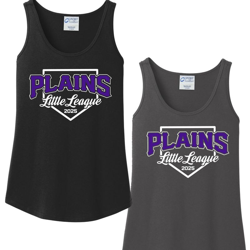 Plains Little League Regular Cut Women&#39;s Tank Top