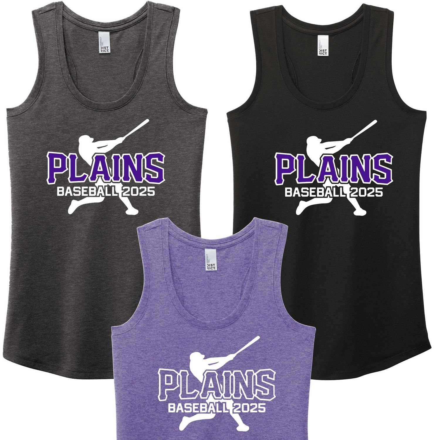 Plains Baseball Racerback Tank Top