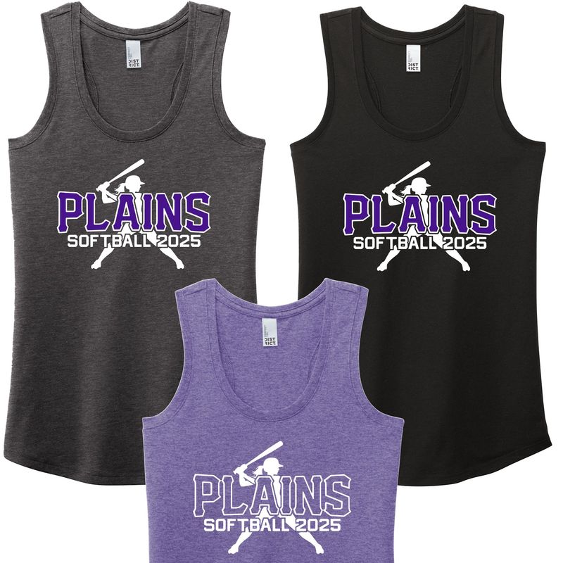 Plains Softball Racerback Tank Top