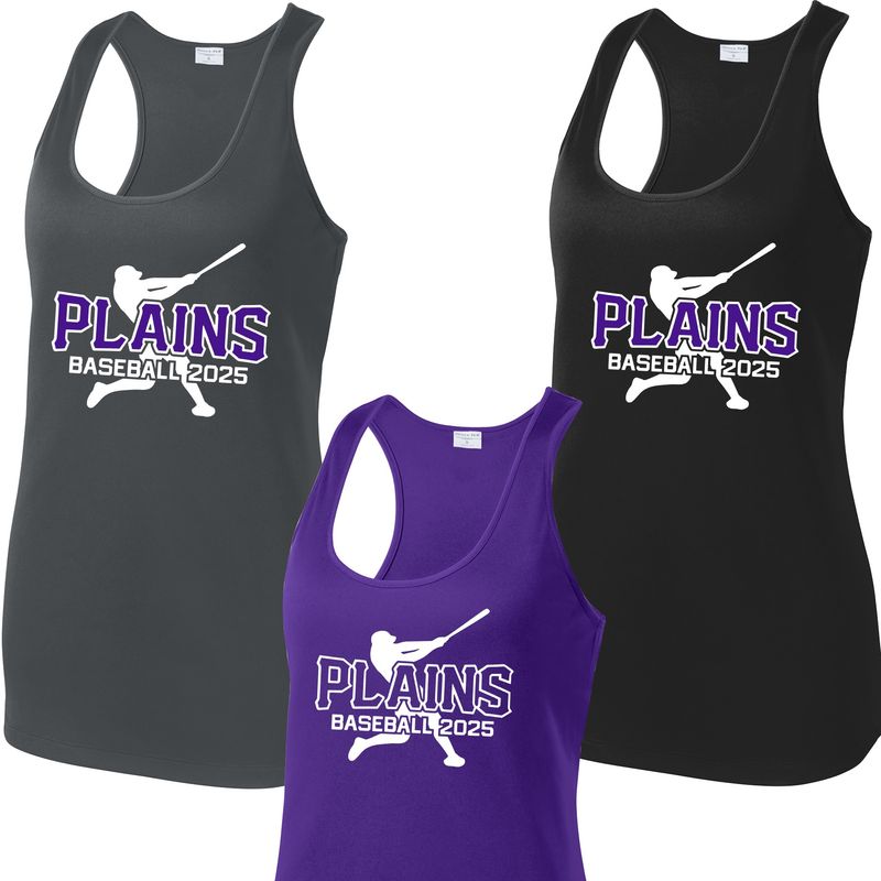 Plains Baseball Women&#39;s Performance Racerback Tank Top