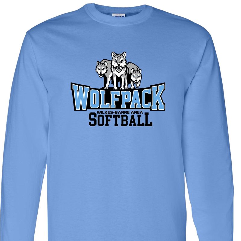 Wolfpack Softball 3 Wolves Long Sleeve