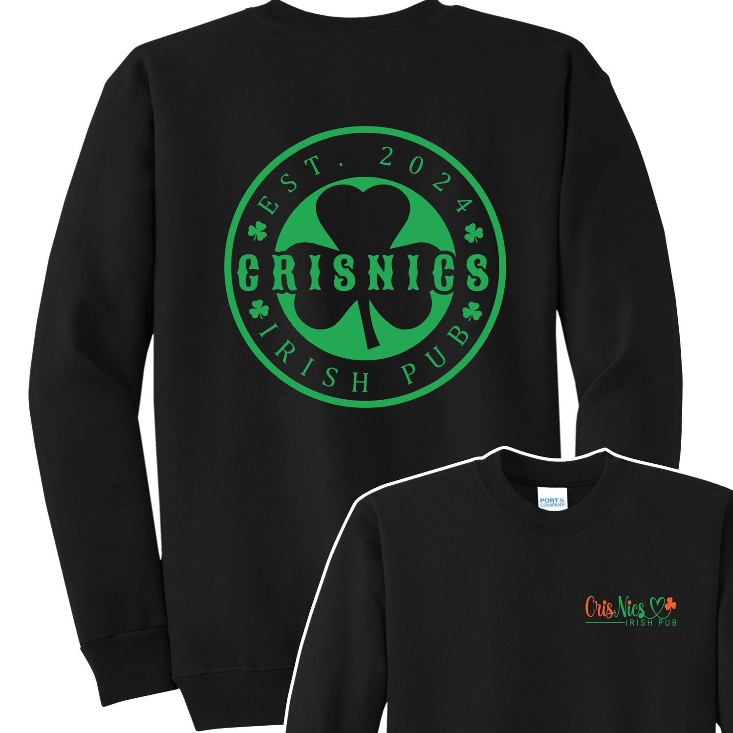 CrisNics Clover  Crewneck Sweatshirt