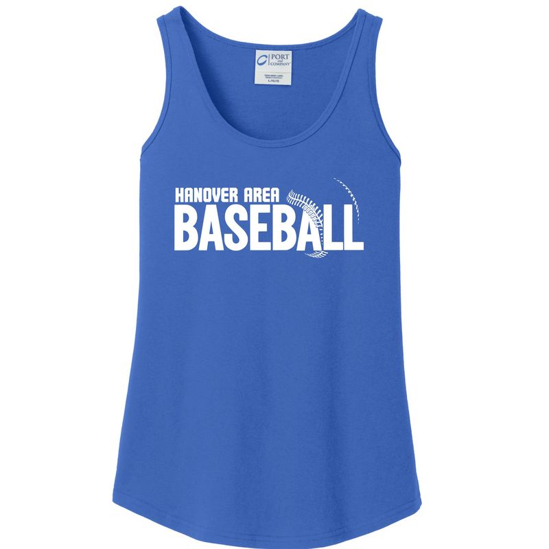 Hanover Baseball Stitched Ladies Tank