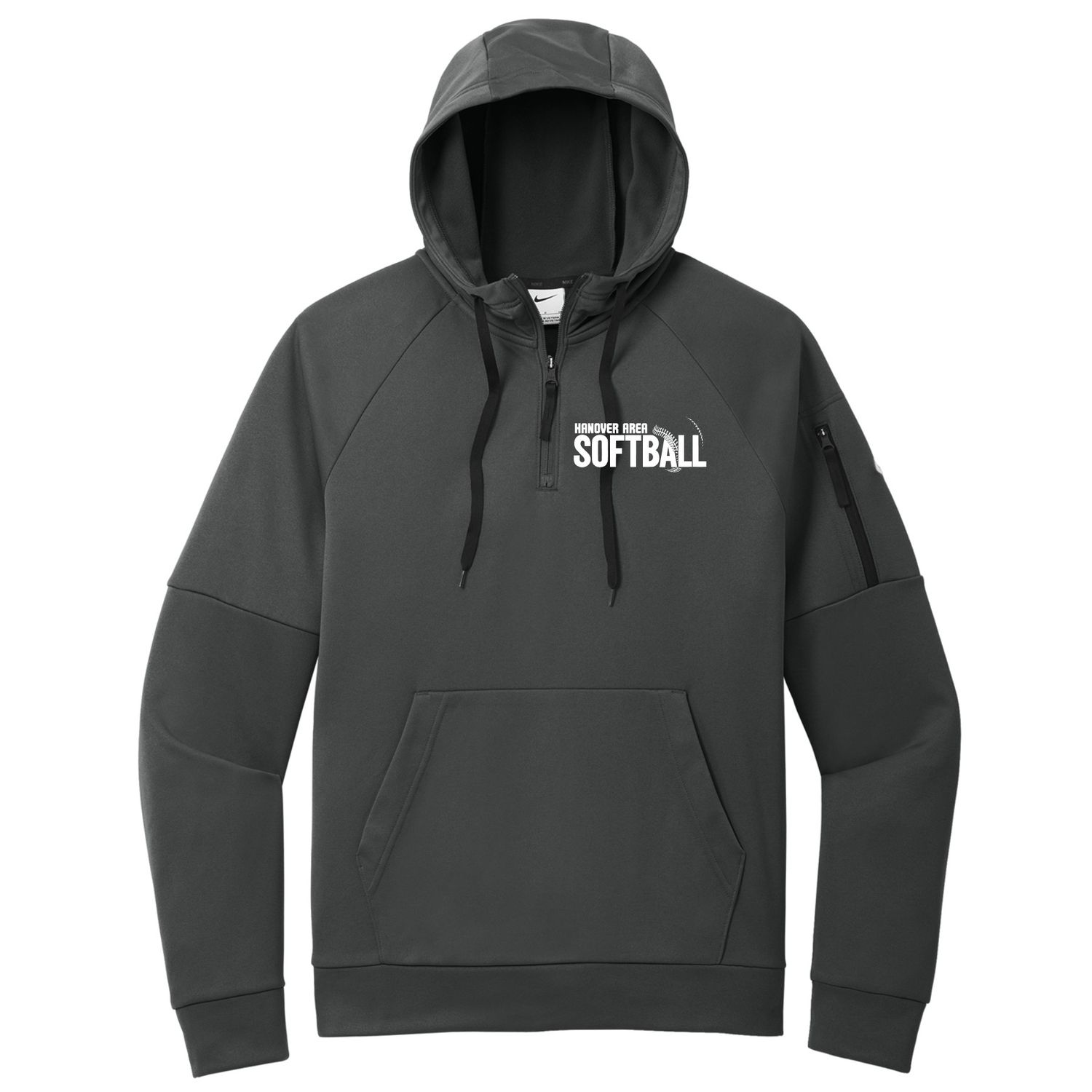 Hanover Softball Stitched Nike 1/4 Zip Hoodie