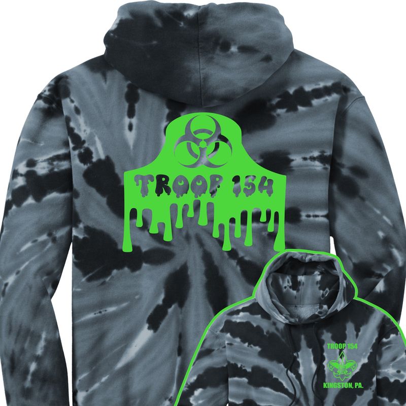 Troop 154 Spiral Tie Dye Hoodie