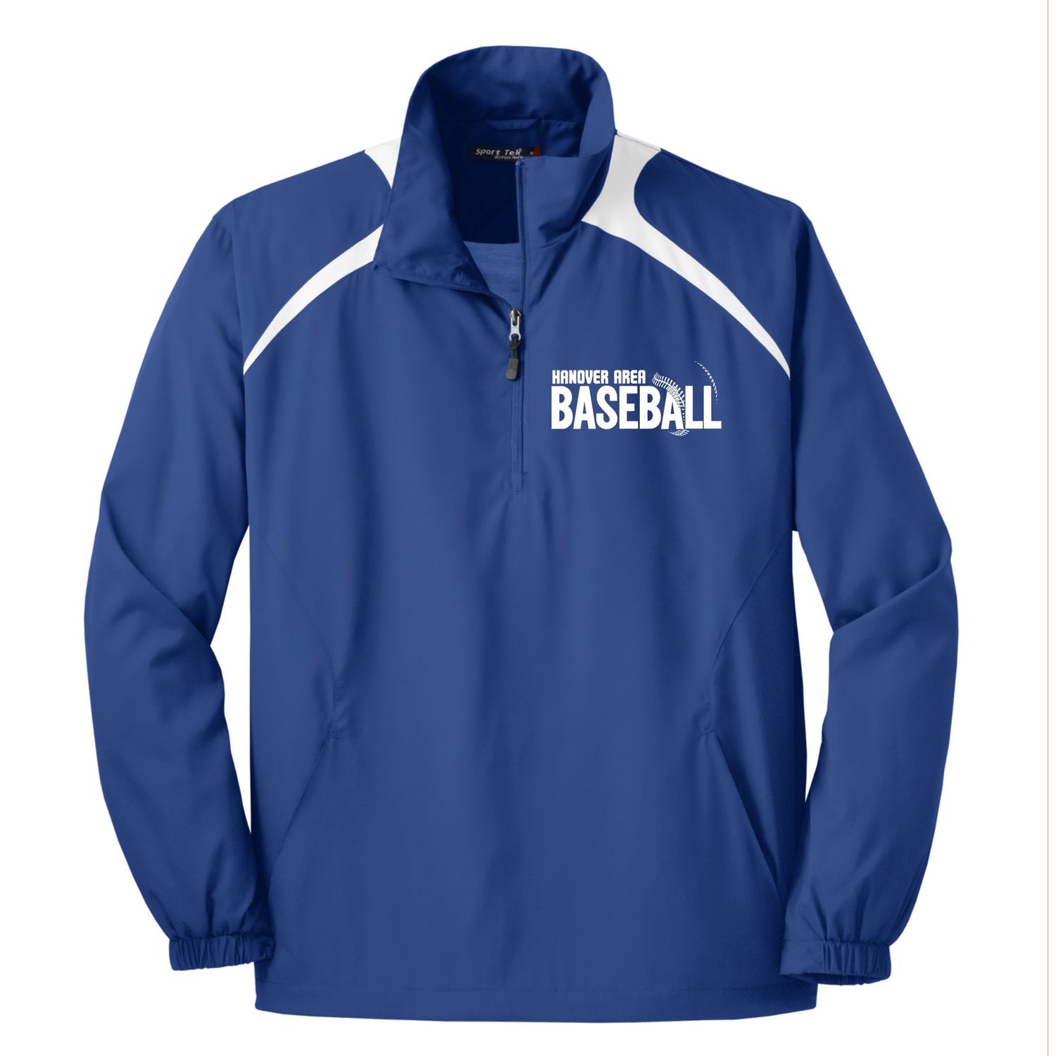 Hanover Baseball Stitched 1/2 Zip Windbreaker