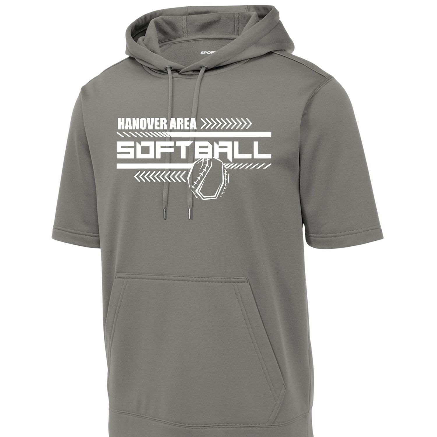 Hanover Softball Short Sleeve Performance Hoodie