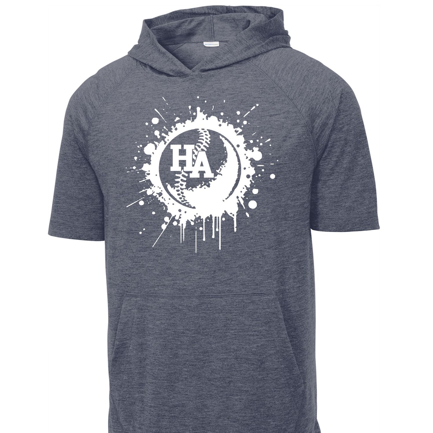 Hanover Softball HA Tri Blend Short Sleeve Hoodie