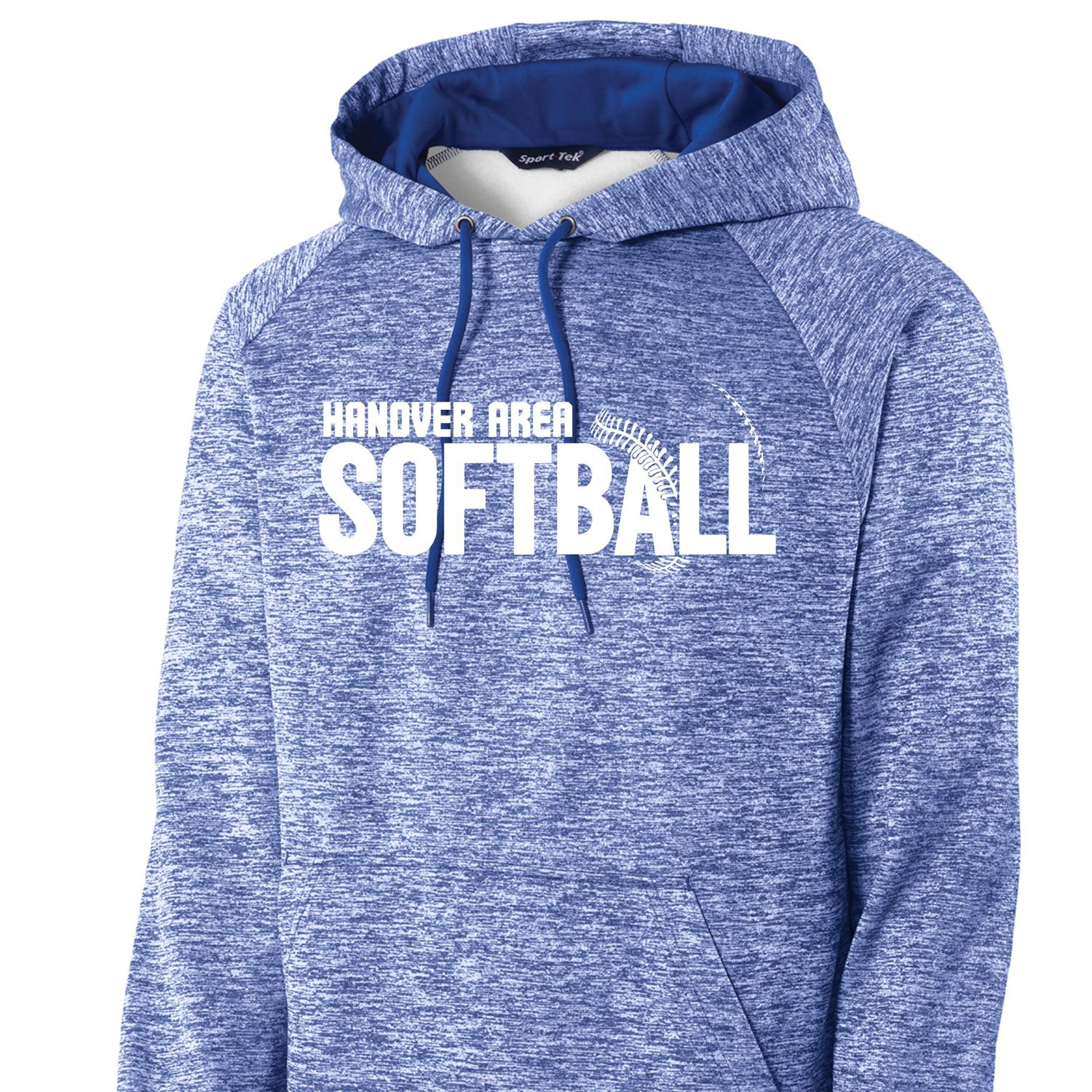 Hanover Softball Stitched Electric Hoodie