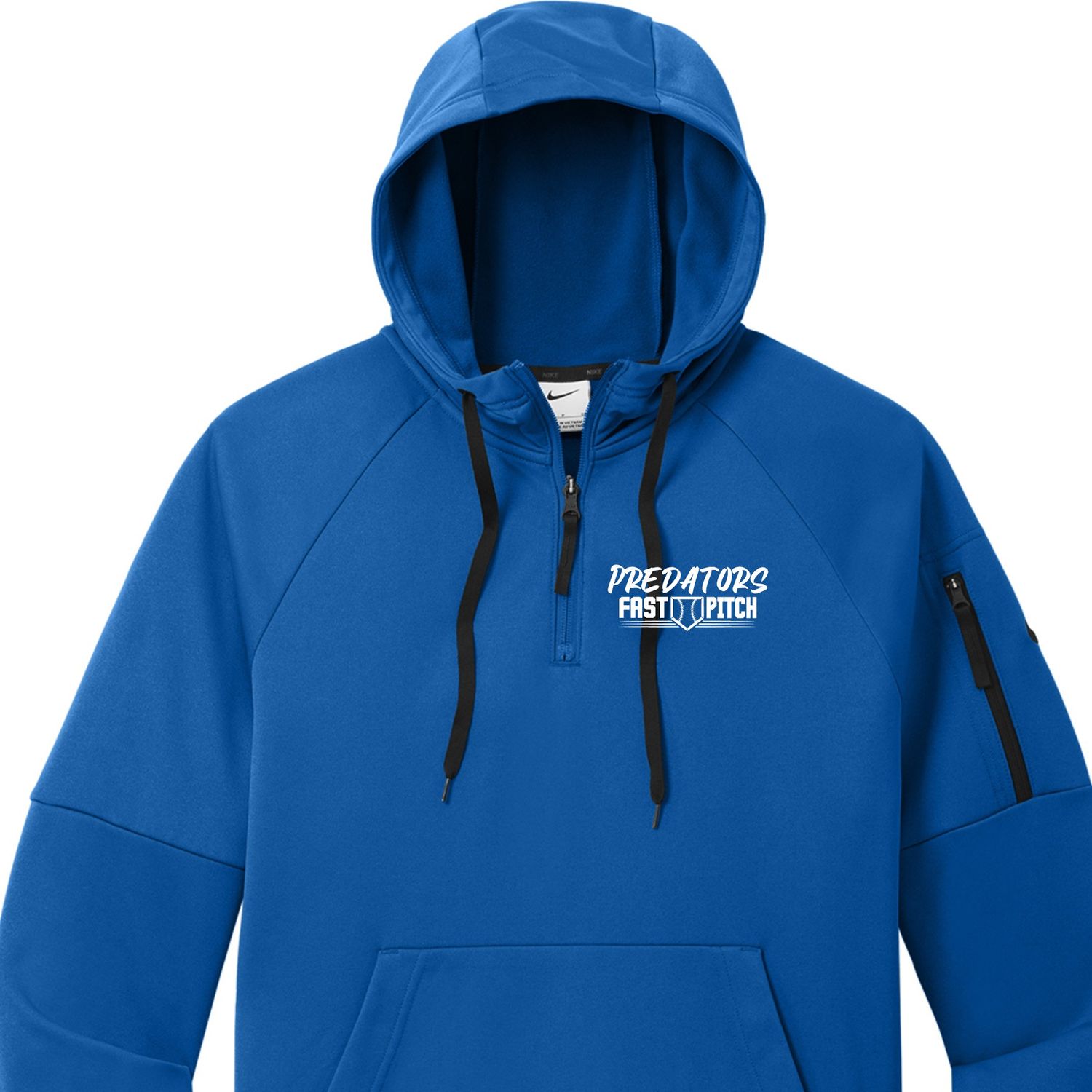 Predators Home Plate Nike 1/4 Zip Hoodie
