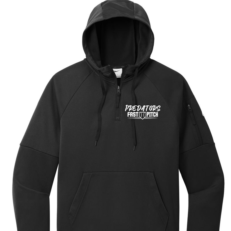 Predators Home Plate Nike 1/4 Zip Hoodie