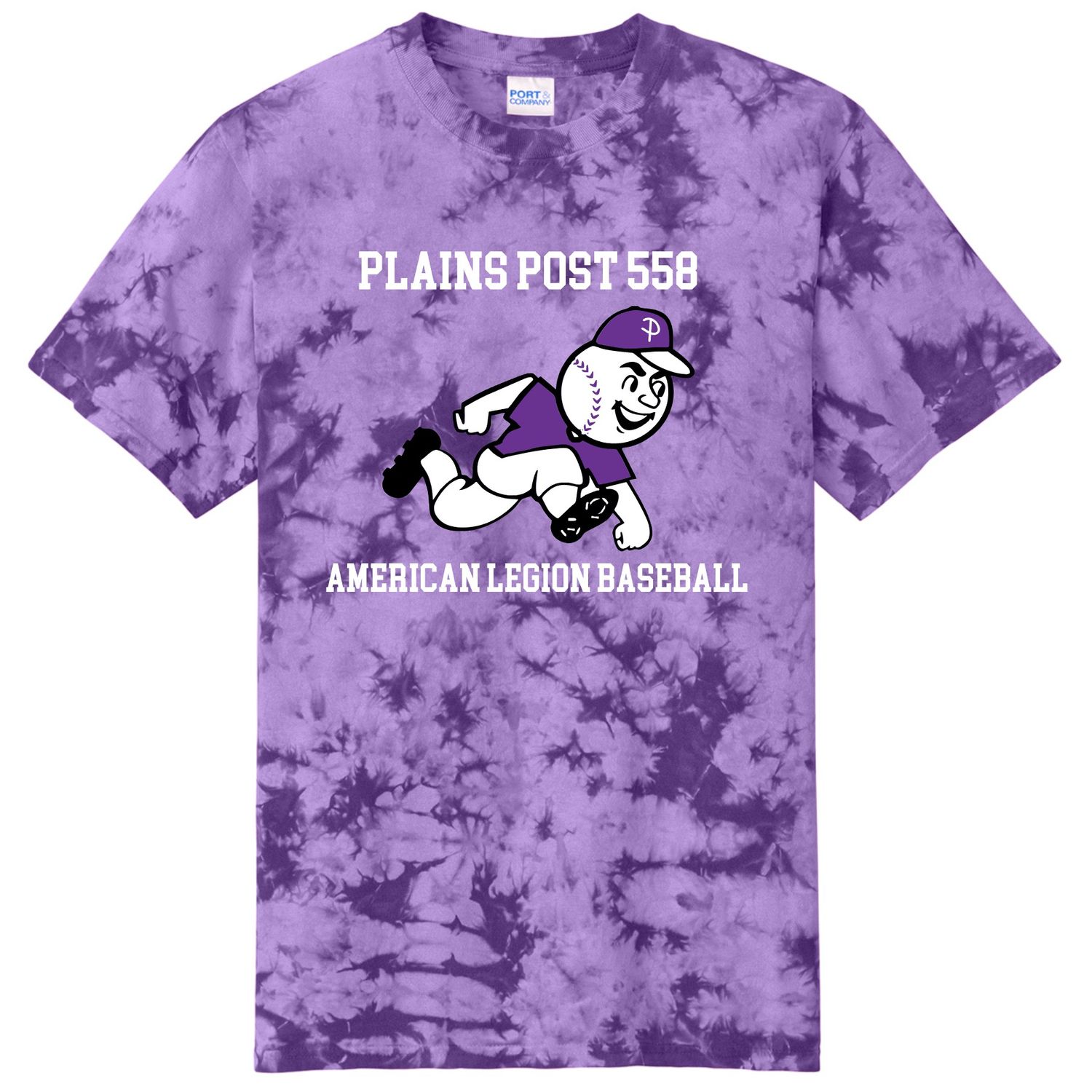 Plains Baseball Crystal Tie Dye Tshirt