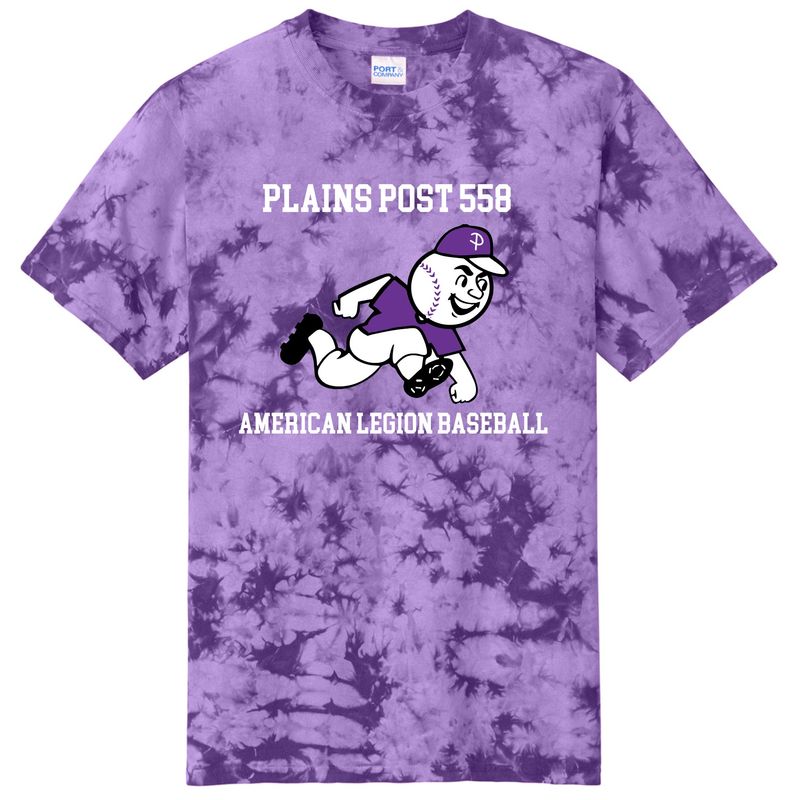 Plains Baseball Crystal Tie Dye Tshirt