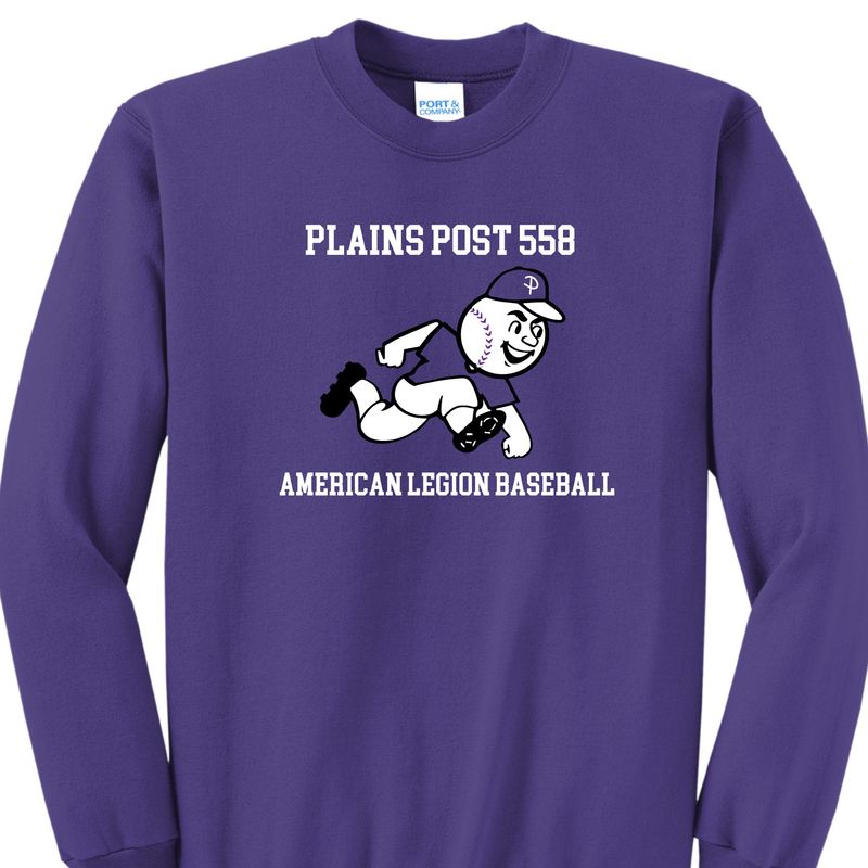 Plains Baseball Crewneck Sweatshirt