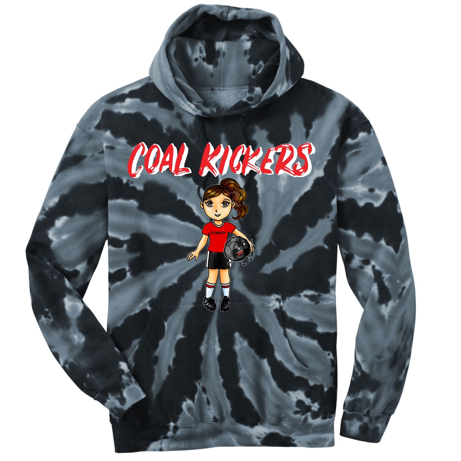 Coal Kickers Spiral Tie Dye Hoodie