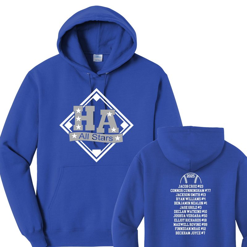 8-10 All Stars Baseball HA Hoodie