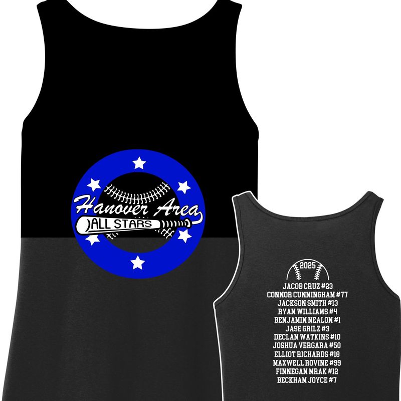 8-10 All Stars Baseball Ladies Tank