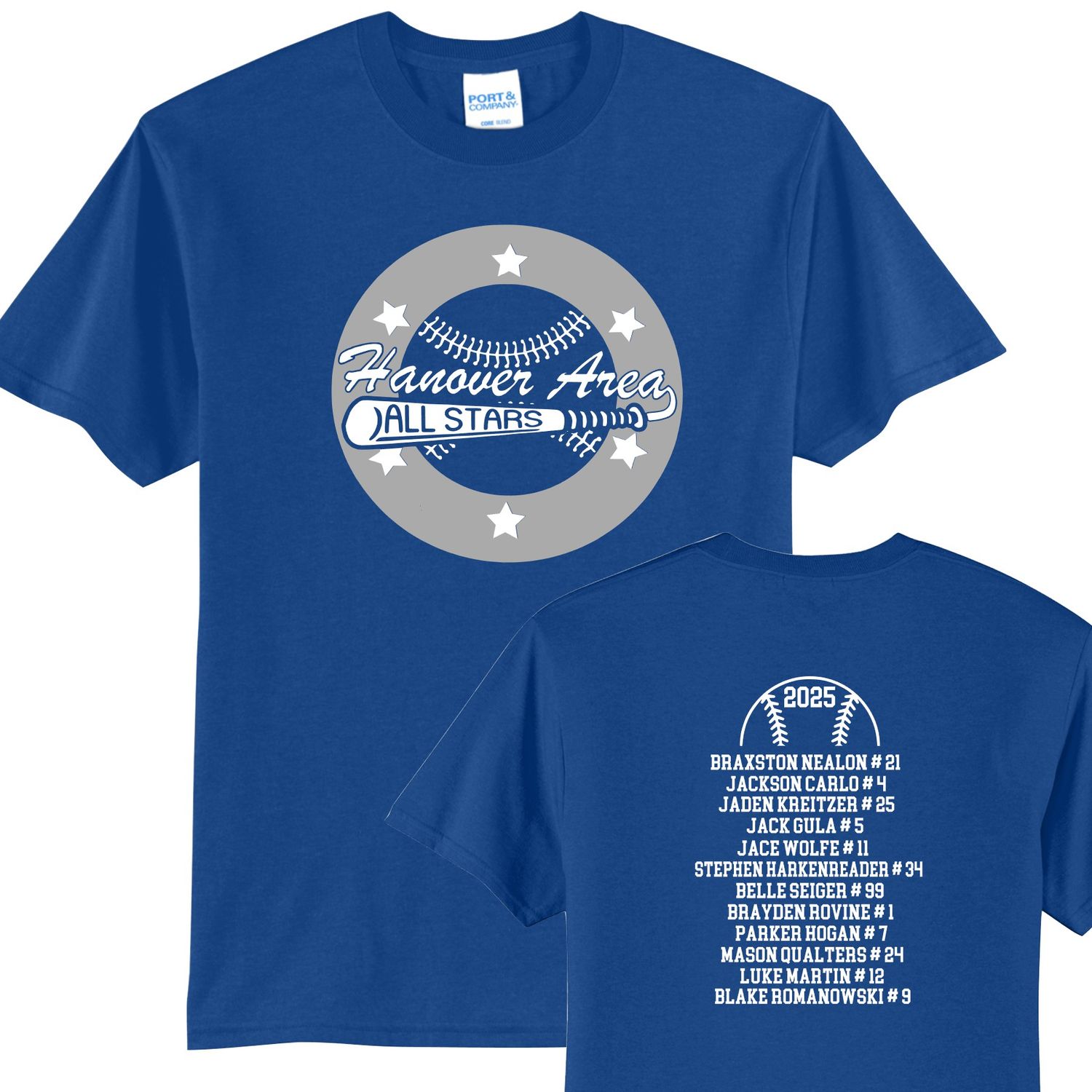 11-12 All Stars Baseball Tshirt