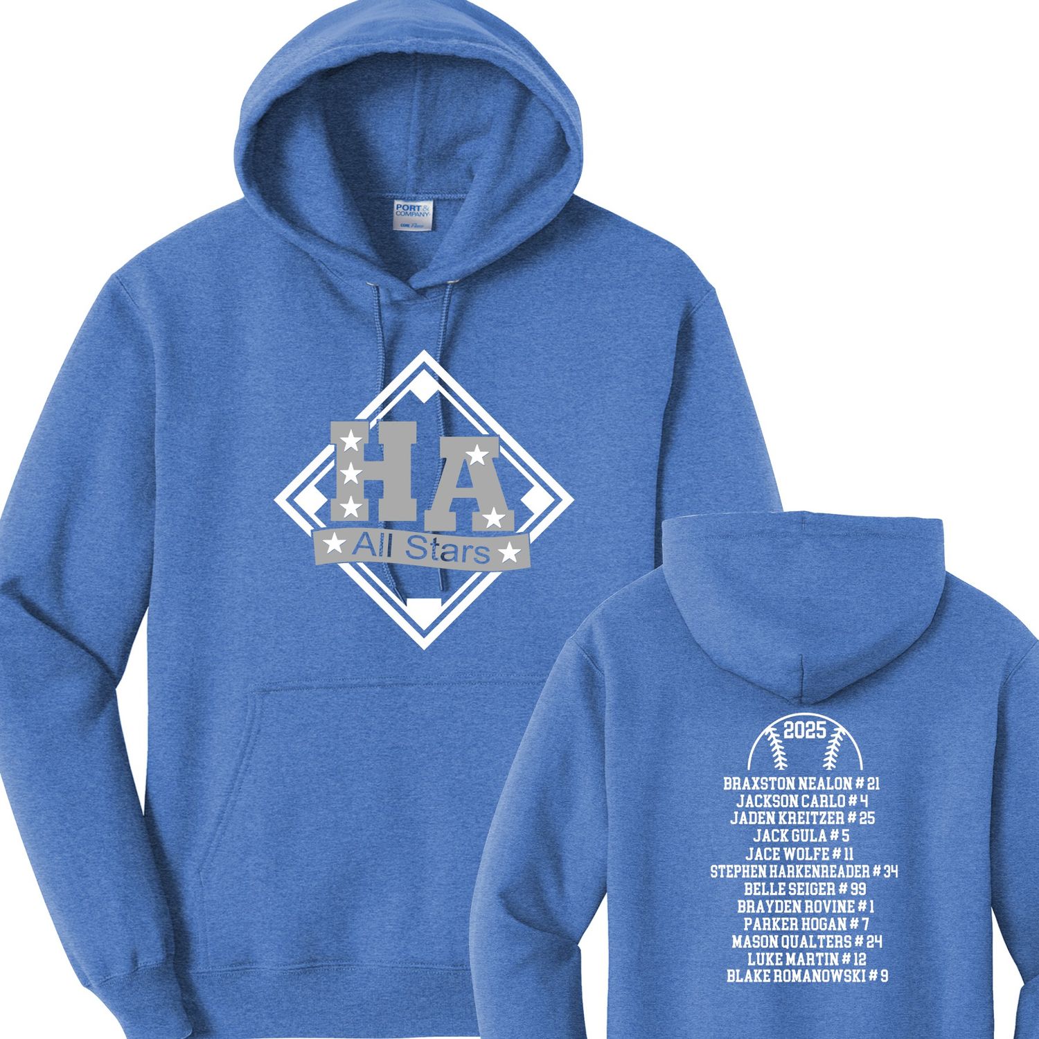 11-12 All Stars Baseball HA Hoodie