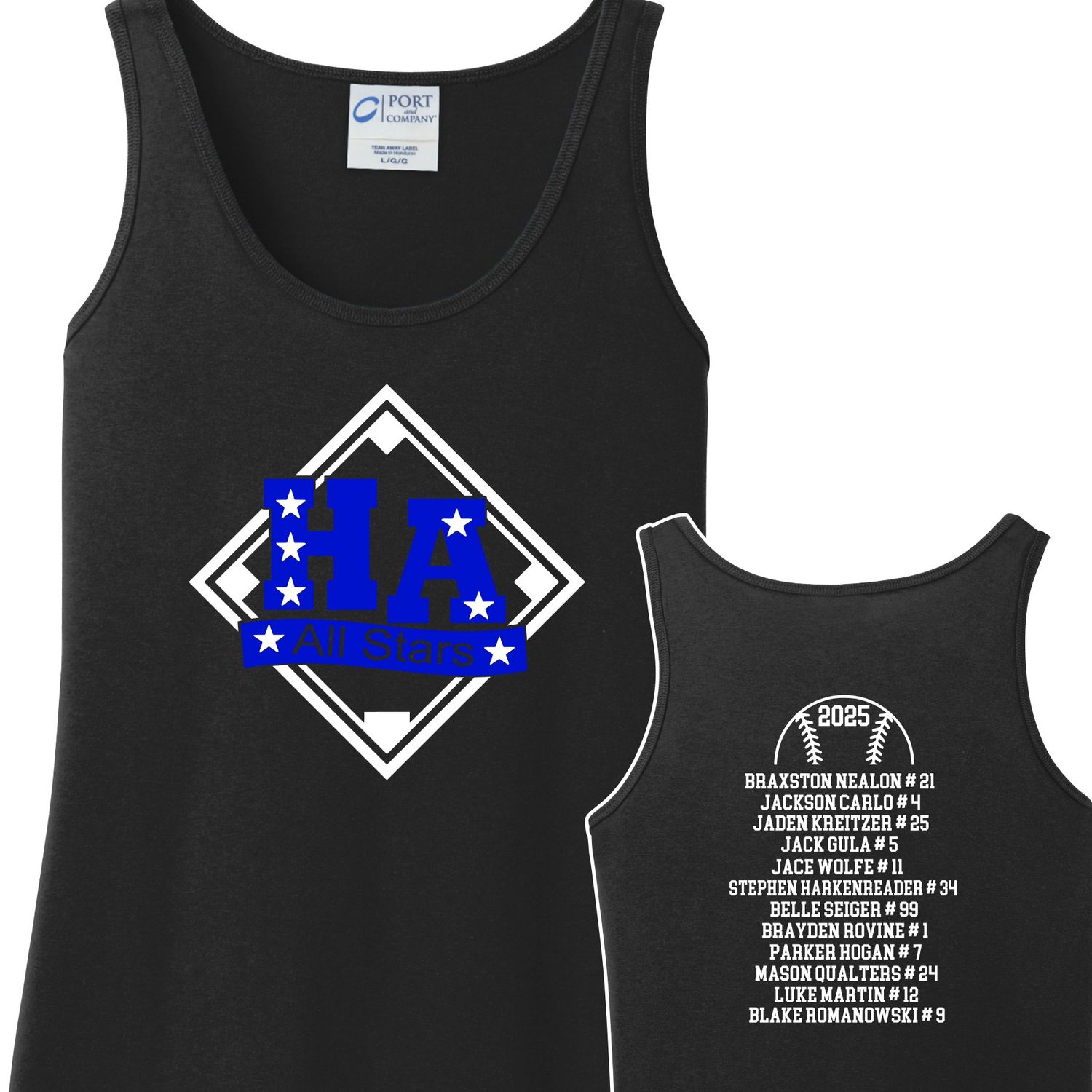 11-12 All Stars Baseball HA Tank Top