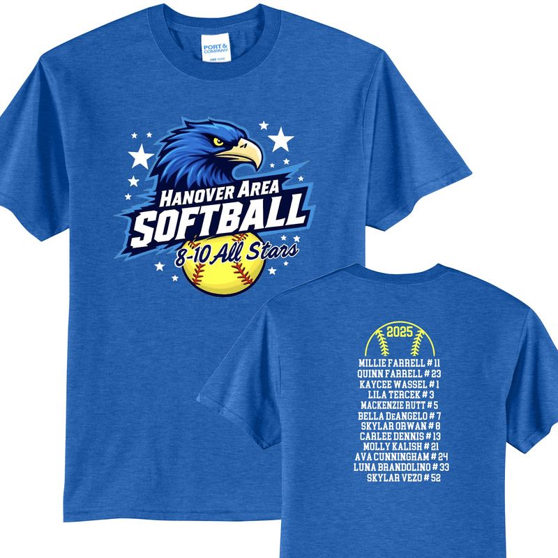 8-10 All Stars Softball Tshirt