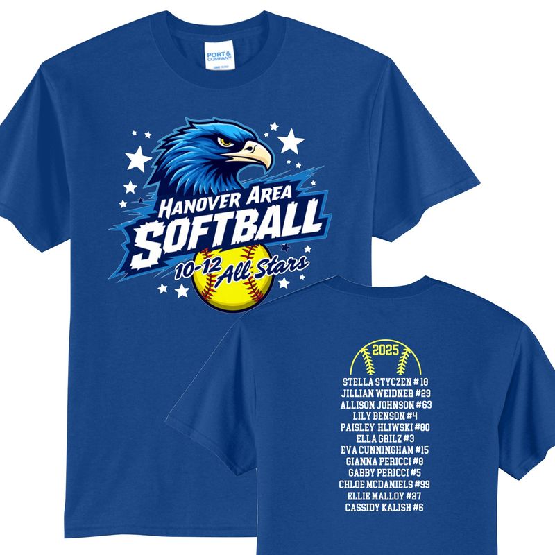 10-12 All Stars Softball Tshirt