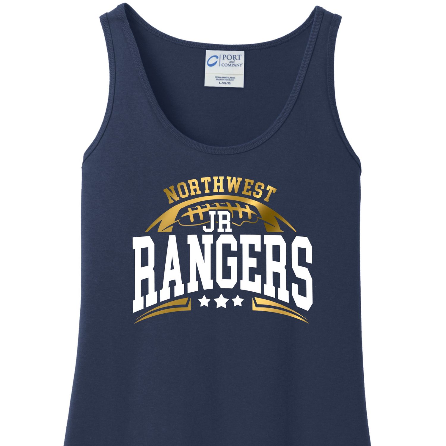 Jr Rangers Football Ladies Tank Top