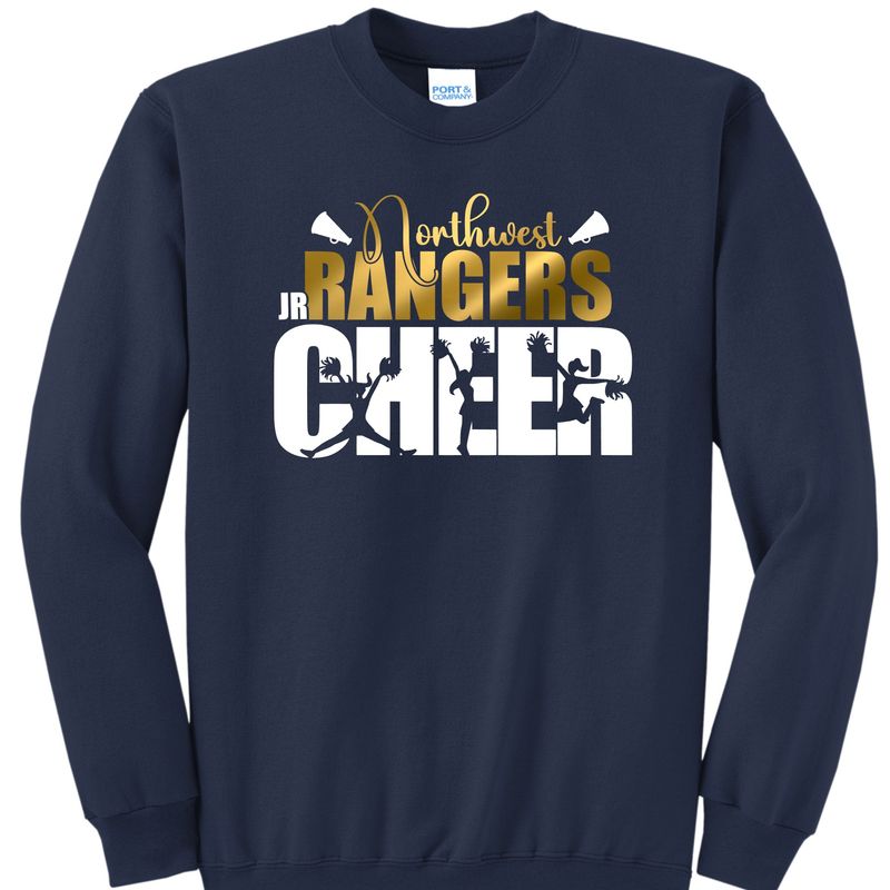 Jr Rangers Cheer Crewneck Sweatshirt