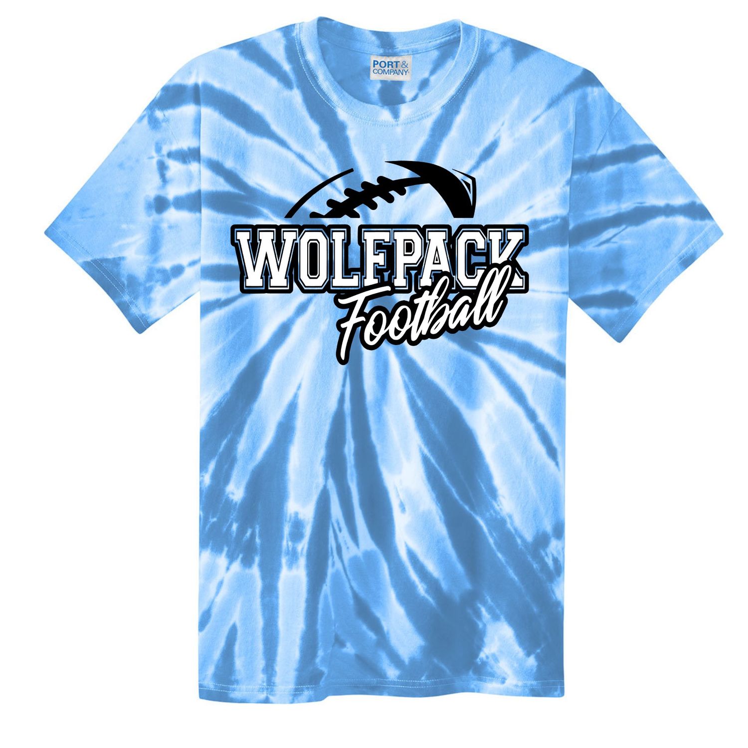 Wolfpack Football Tie Dye Tshirt
