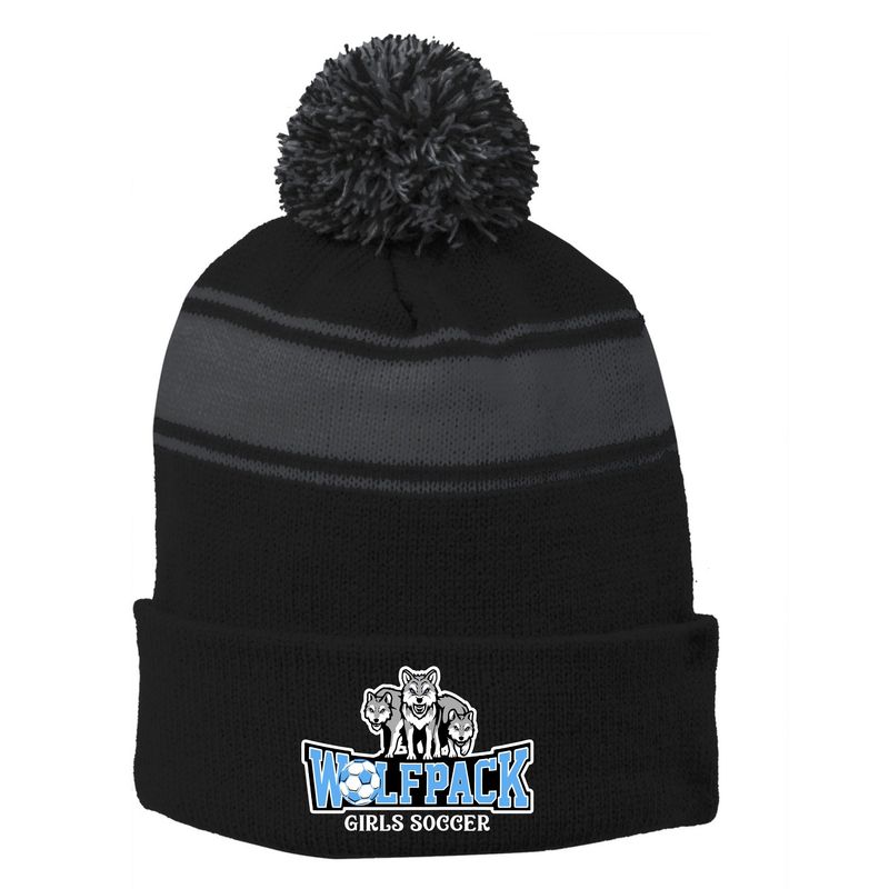 Wolfpack Girls Soccer 3 Wolves Beanie