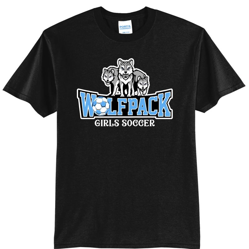 Wolfpack Girls Soccer 3 Wolves Tshirt