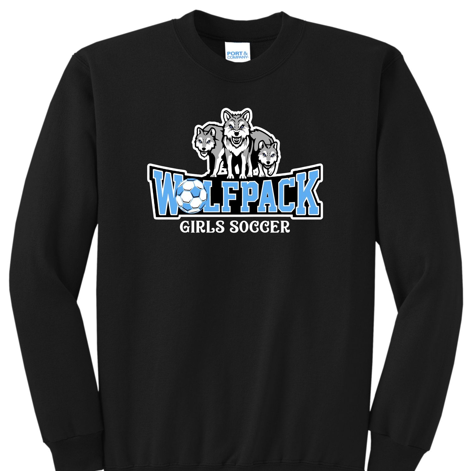 Wolfpack Girls Soccer Crewneck Sweatshirt