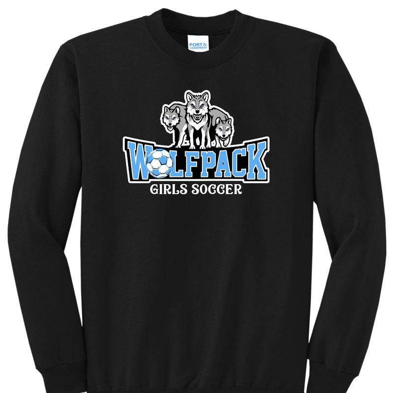 Wolfpack Girls Soccer Crewneck Sweatshirt