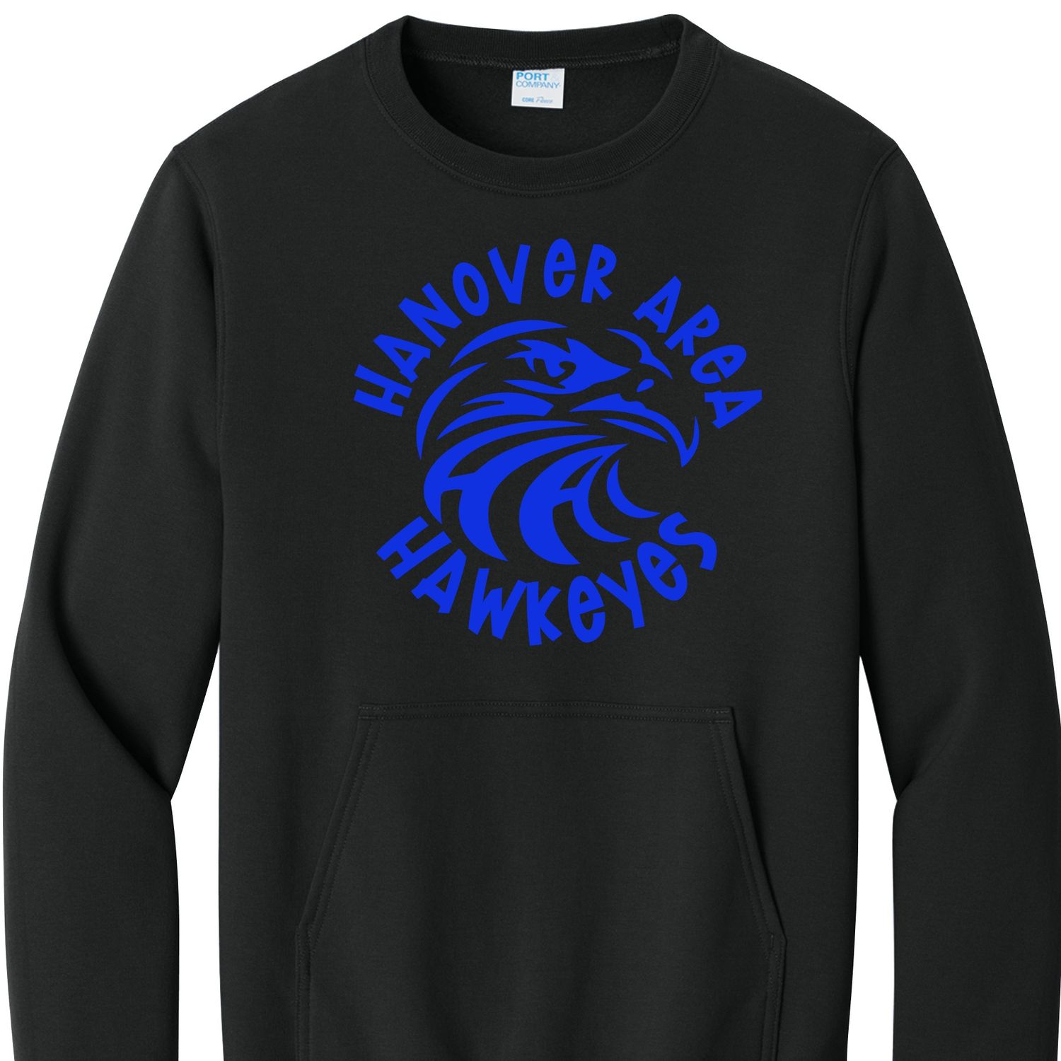 Hanover Area Hawkeyes Pocket Crewneck Sweatshirt (Noodie)