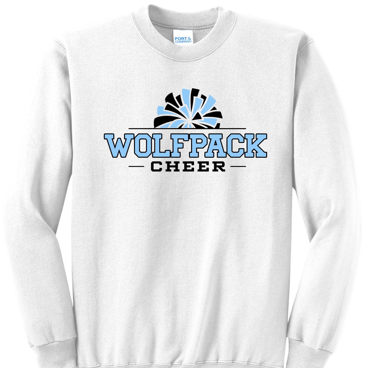 Wolfpack Cheer Pom Pom Crewneck Sweatshirt