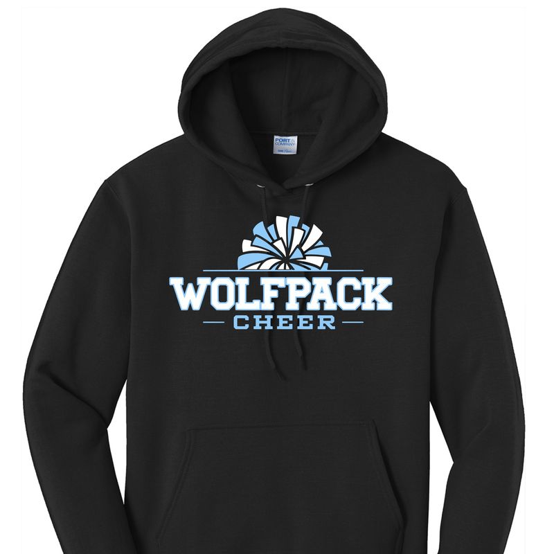 Wolfpack Cheer Pom Pom Hoodie