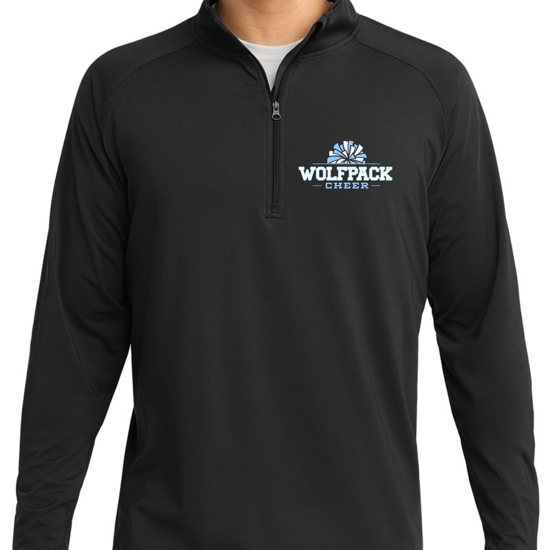 Wolfpack Cheer Pom Pom Performance Quarter Zip