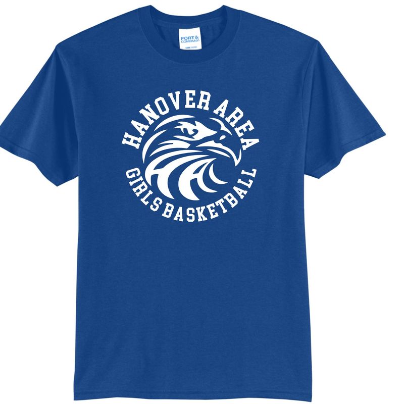 Hanover Area Girls Basketball Hawk Head Tshirt
