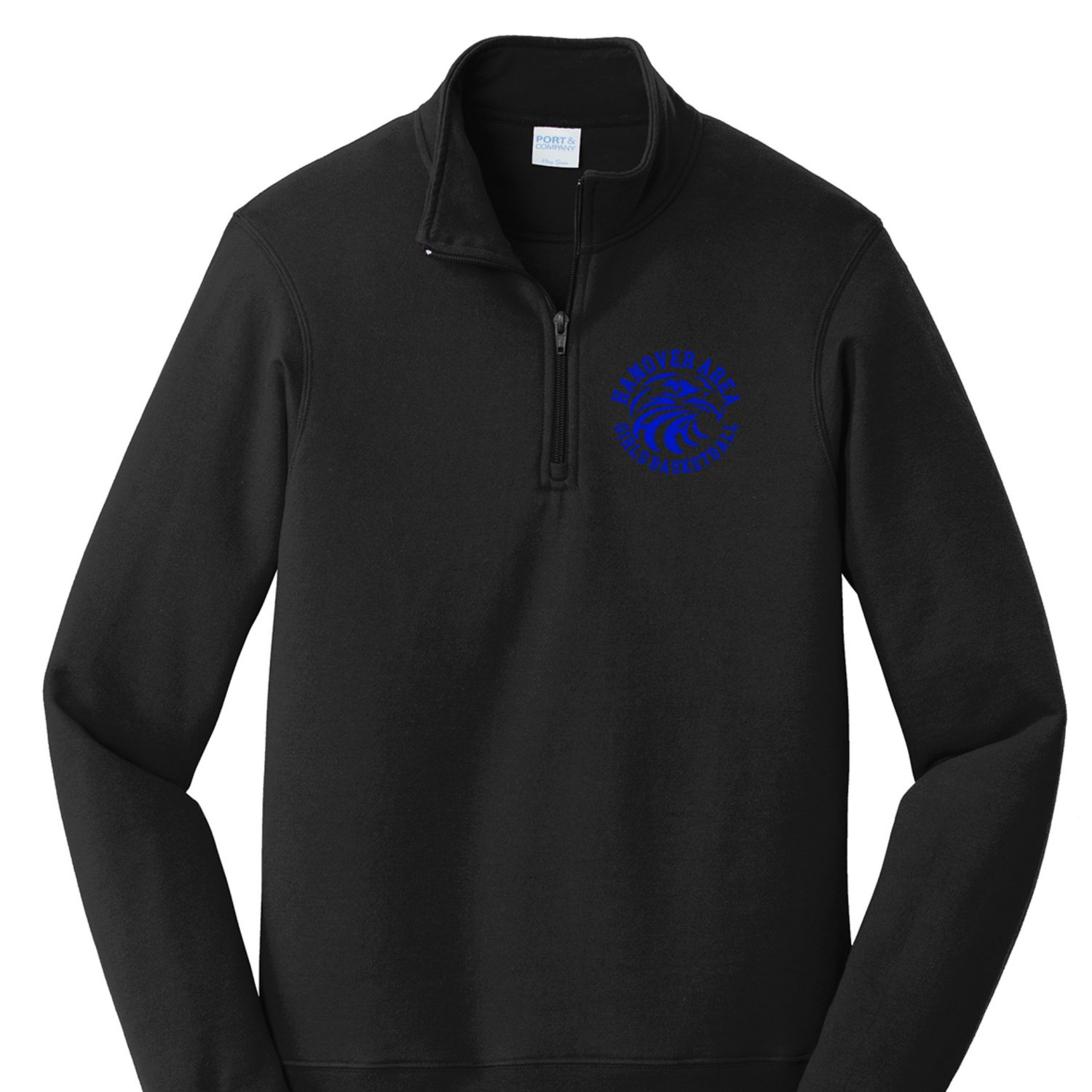 Hanover Area Girls Basketball Hawk Head 1/4 Zip